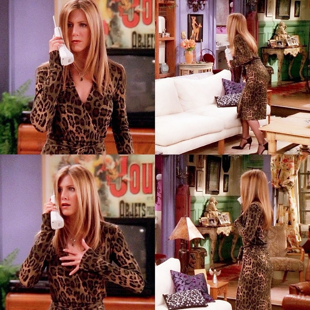 Diane Von Furstenberg Animal Print Midi Dress